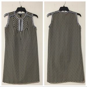 J Crew Arrow Print Shift Dress Geometric Pattern